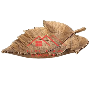 Plato de hojas de frutas de Metal hecho a mano de fundición 2025 para uso de Decoración de mesa - Product Image 6