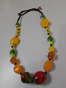 Nuevo collar de moda hecho con cuentas de resina Collar de cuentas de colores caramelo de moda collar de cuentas de resina geométrica todos los colores - Product Image 4