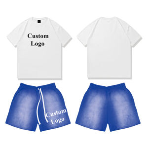 Fabricante DCY, Camiseta Vintage con Gráficos Personalizados DTG, Estilo Urbano 2026, Camisetas Extra Grandes para Hombre, Conjunto de Camiseta y Pantalones Cortos para Hombre - Product Image 1