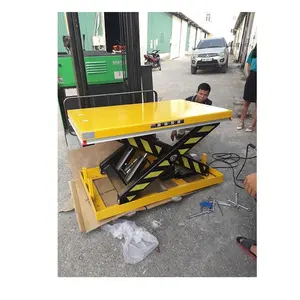 Supplier Electric Hydraulic Scissor Lift Table 1 Ton Pedestrian Electric Stacker Engine Warranty 1 Year Mechanics From Vietnam