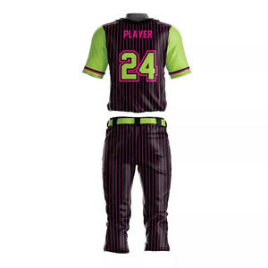 Uniforme de baseball de la série Pro conçu pour les équipes masculines avec un polyester léger qui évacue l'humidité, offrant un design et des logos personnalisés - Product Image 6