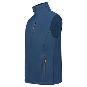 Chaleco Softshell con cremallera Indemand, chaleco cortavientos ligero para hombres, chaleco transpirable personalizable para exteriores con logotipo personalizado - Product Image 4