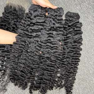 Meilleure qualité cheveux vierges bouclés cambodgiens 100% cheveux humains Super Double dessiné Machine Double trame extension de luxe - Product Image 5