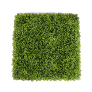 Panneaux de clôture en gazon artificiel de buis, protection UV, anti-UV, pour décoration <span class=keywords><strong>murale</strong></span> verte extérieure, en plastique, style Art Déco, solaire - Product Image 1