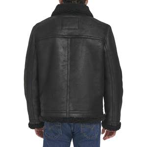 Veste bomber classique de rue pour homme, en cuir synthétique de haute qualité, avec patchs brodés personnalisés, pour l'hiver - Product Image 5