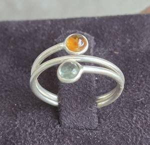 Bijoux de mariage ethniques réglables en argent 925 fabriqués à la main avec bague de mode à la mode en pierres précieuses pour les femmes fiançailles d'anniversaire - Product Image 2