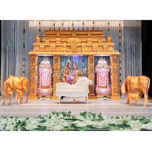 Gran boda india Manavarai Shiv Shakti decoración de escenario boda India del Sur Manavarai escenario Manavarai tema escenario indio del Sur - Product Image 1