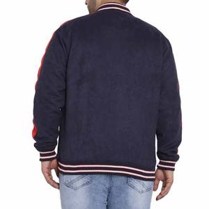 Lettermen Veste Homme Bleu Marine Rayée à Manches Longues 100% Coton Toile Enduite de Haute Qualité - Product Image 2