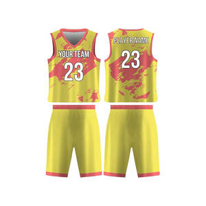 Uniforme de basket-ball Prix nouveau Style Design hommes uniforme de basket-ball Kit grande taille uniformes de basket-ball - Product Image 6