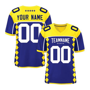 Venta al por mayor de alta calidad de desgaste de fútbol personalizado de los hombres/jóvenes de fútbol americano Jersey personalizado sublimado Rugby Jersey - Product Image 3