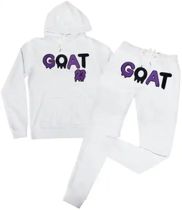 ชุดวอร์มผ้ากำมะหยี่ปักลายและชุดวอร์มแนวสตรีทผลิต - Product Image 2