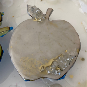 Resin Coaster <b>Apple</b> Shape Coffee Cup Coaster High Selling Decorative Rounded Shape Resin Coffee <b>Tea</b> Coaster - Product Image 1