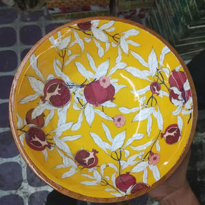 Tazón de Madera Esmaltado de Diseño Clásico, Lujoso, Duradero y Ecológico para Fiestas, Hecho a Mano, Personalizable, Venta al por Mayor - Product Image 1