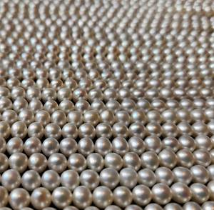 Hebras de perlas doradas redondas indias de agua dulce blancas naturales sin tratar de alta calidad, cuentas sueltas que cambian de Color para la fabricación de joyas - Product Image 3