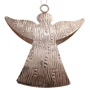 Stylish Christmas Holiday Decorative Hanging <b>Angel</b> <b>Ornament</b> Handmade Pink Powder Coated Iron Hanging <b>Angel</b> - Product Image 3