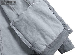Veste en jean décontractée à coupe régulière pour homme, de haute qualité, manches longues, style vintage, logo frontal personnalisable - Product Image 3