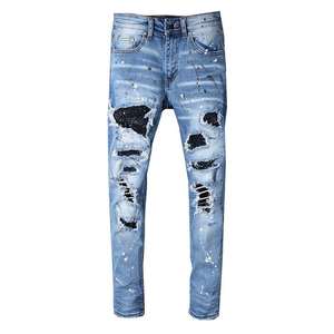 Qualité supérieure Conception personnalisée Pantalon en denim décontracté Confortable Respirant Été Motif solide Lavage léger Droit Hiver - Product Image 1