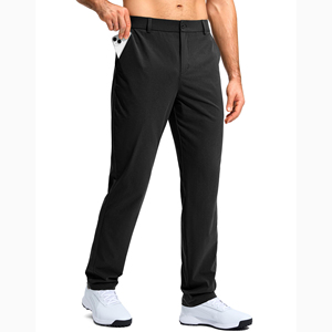 Venta al por mayor Pantalones Hombres de alta calidad Slim Sport Wear Color sólido Golf Pant Pantalones con bolsillos laterales Multi-bolsillo, pantalones al aire libre - Product Image 1