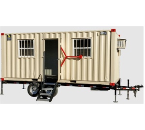 Conteneur de bureau mobile abordable avec remorque à vendre Construction durable et mobilité fluide - Product Image 5