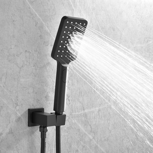 Mélangeur de <span class=keywords><strong>douche</strong></span> carré de pluie chaude et froide en laiton massif fini <span class=keywords><strong>doré</strong></span> avec robinet de bain cascade - Product Image 4