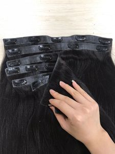 Clip sin costuras en proveedores de cabello virgen vietnamita crudo Cutícula vietnamita alineada Cabello humano crudo suave - Product Image 5