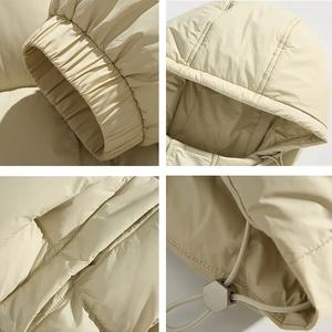 Veste en duvet légère en duvet avec col rond, vêtements courts d'automne et d'hiver, nouvelle veste ample et chaude - Product Image 6