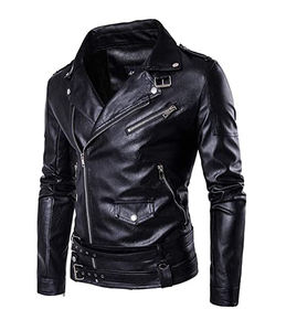 Chaqueta de Cuero de Oveja Casual para Hombre de Buena Calidad, Cuello Camisero, Impermeable, Resistente al Viento, Transpirable, Acolchada - Product Image 6