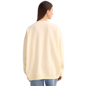 Vente en gros design personnalisé hiver femmes sweats pull à manches longues avant Logo doux confortable 100% coton tissu - Product Image 3