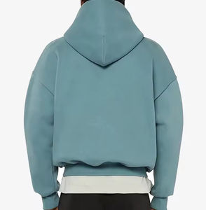 Sweat-shirts à capuche unisexes délavés à l'acide, 100% coton, molleton épais pour l'automne, coupe classique, brodés, coupe oversize - Product Image 6
