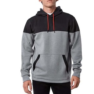 Streetwear, coton uni, logo personnalisé, vêtements pour hommes, sweat à capuche tendance, 100% coton, deux tons - Product Image 1