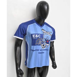 Venta al por mayor 100% poliéster fútbol Jersey Streetwear entrenamiento deportivo personalizado fútbol traje Vintage ropa fútbol Polo camisa - Product Image 2
