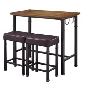 Direct Factory Sale Customizable Size Commercial Restaurant <b>Bar</b> <b>Table</b> Stool Set Good Manufacturing Indonesia Dining Application - Product Image 3