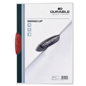 DURABLE A4 Polypropylene SwingClip <b>Clipboard</b> with Red Clip and Transparent Back Cover - Product Image 3