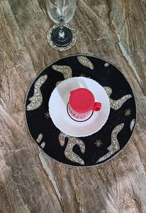 <b>Beaded</b> <b>Placemat</b> Handmade Custom Design Luxury Dining Holiday Decor Non-Slip Durable Unique Piece Housewarming - Product Image 2