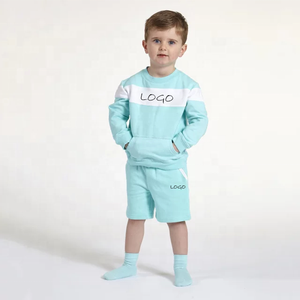 ชุดวอร์มผ้าฝ้าย100% สำหรับเด็กชุดวอร์มเป็นมิตรต่อสิ่งแวดล้อมสำหรับฤดูหนาวพร้อมโลโก้แบบกำหนดเอง - Product Image 3