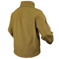 Veste Softshell tactique à col montant doublée en polaire pour homme CONMR, multi-poches, pour usage tactique