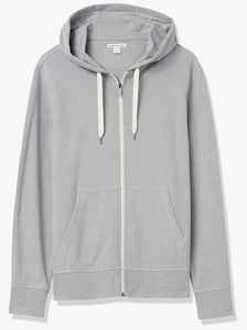 Sudadera con capucha y cremallera de otoño tallas XXS 6XL con cuentas bordadas DIY hilo teñido tejido enzima lavado ropa de punto teñido liso teñido atado teñido - Product Image 5