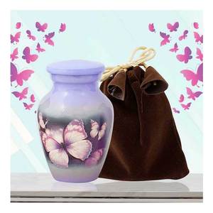 โกศโลหะขนาดเล็กสำหรับใส่เถ้ากระดูกสำหรับใส่เถ้ากระดูกของสัตว์เลี้ยงทำด้วยมือทำจากโลหะขนาดเล็ก - Product Image 5