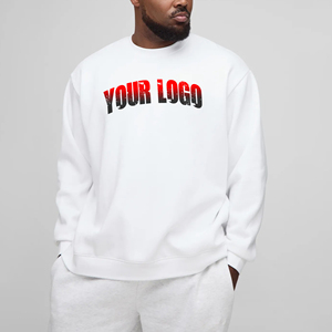 OEM/ODM 100% algodón hombres sudadera peso pesado de gran tamaño hombro caído cómodo streetwear hombres sudaderas con capucha y sudadera - Product Image 4