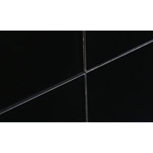 Mostrador de Recepción Moderno Zrs de 2.2 m con Frente de Vidrio, Mueble de Recepción Duradero con Panel de Mármol y Material de MDF Metálico - Product Image 4