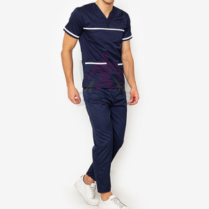 Premium High Quality Cotton Medical <b>Scrub</b> Suit Lightweight Mesh <b>Scrub</b> <b>Sets</b> for Active Support Wear Customizable - Product Image 4