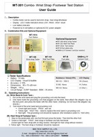 Testeur combiné BHO MT-301 ESD pour bracelet antistatique et mise à la terre du pied, outil antistatique pour le corps humain, précision 10%, garantie 1 an AC/DC