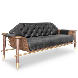 Curtis Chesterfield Chesterfield <b>Sofa</b> Tufted 3-Seater Living Room Furniture Wood <b>Material</b> Washable for Home or Apartment - Product Image 3