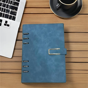 Carpeta A5 de lujo, organizador de diario de cuaderno recargable de hojas sueltas con bolígrafo, juego de regalo de papelería de buen papel en caja de regalo incluida - Product Image 1