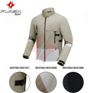 แจ็กเก็ตมอเตอร์ไซค์สำหรับผู้ชายเสื้อแจ็กเก็ตขี่มอเตอร์ไซค์ตาข่ายถอดออกได้น้ำหนักเบาระบายอากาศได้ดีอุปกรณ์ป้องกันการแข่ง - Product Image 3