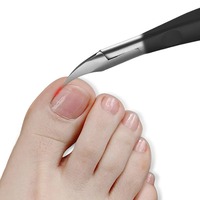 Coupe-ongles professionnel, pince à cuticules, ciseaux pour ongles incarnés, ciseaux pour peaux mortes, en acier inoxydable, pour pédicure des pieds et des doigts