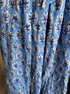 เดรสแม็กซี่แขนยาวสำหรับผู้หญิงชุดเดรสแม็กซี่พิมพ์ลายบล็อกสีผสมสำหรับฤดูร้อน - Product Image 4