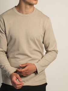 เสื้อยืดแขนยาวสำหรับผู้ชายผ้าฝ้าย100% เหมาะสำหรับการสั่งซื้อจำนวนมากและการสร้างแบรนด์ตามสั่ง - Product Image 2