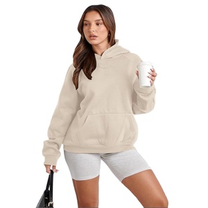 Sudadera con Capucha de Manga Larga para Mujer, Tendencia de Invierno, Nueva Llegada, 100% Algodón, Diseño Personalizado, Sudadera Lisa - Product Image 2