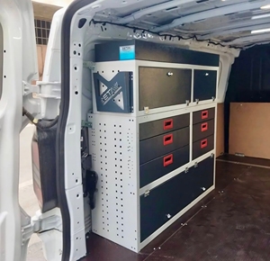 Mobile Service Vehicle Hardware Customizable Metal In-Vehicle Equipment Shelf Cabinet Systems Van Shelves for All Vans OEM - Product Image 4